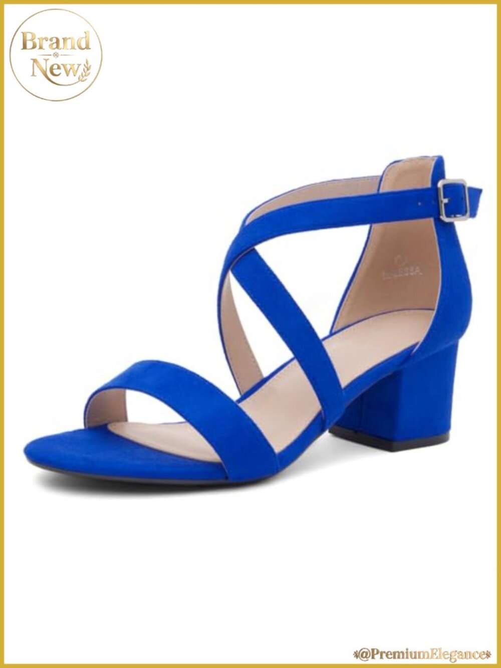 Women's Low Heel Ankle Strap Dress Heeled Sandals Chunky Block Heel